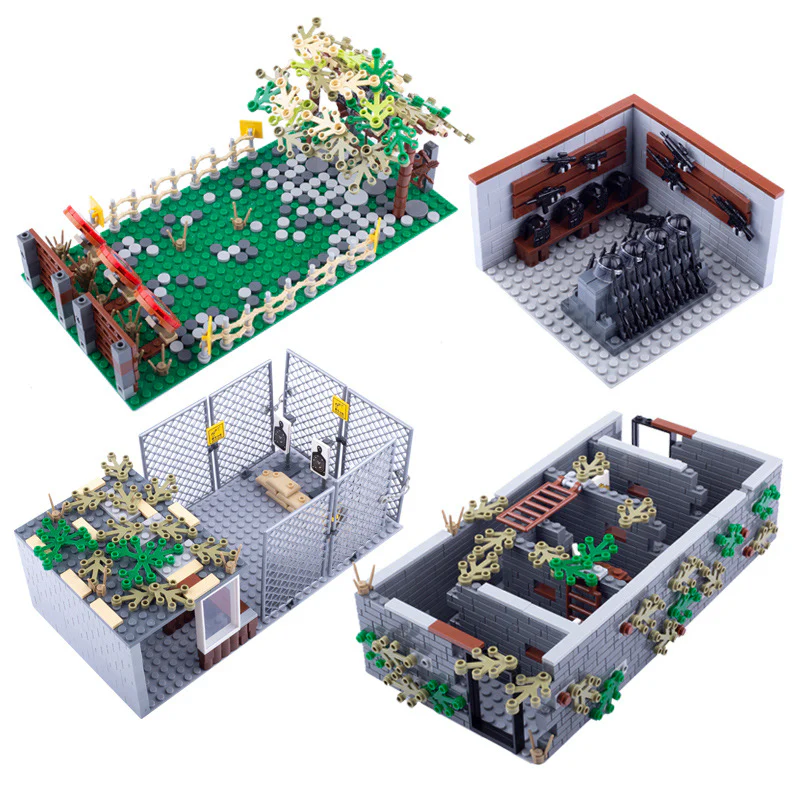MOC City Police Street Scene Prison Cage Shooting Range Military Scene - Image 4