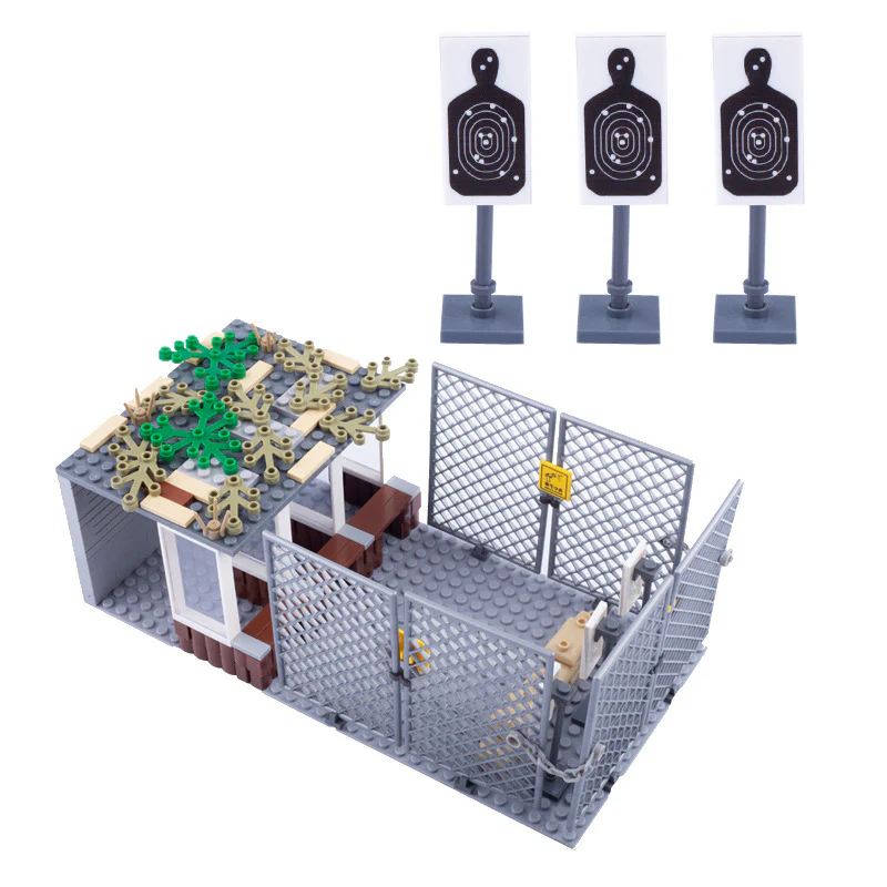MOC City Police Street Scene Prison Cage Shooting Range Military Scene - Image 6