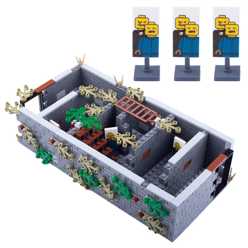 MOC City Police Street Scene Prison Cage Shooting Range Military Scene - Image 7
