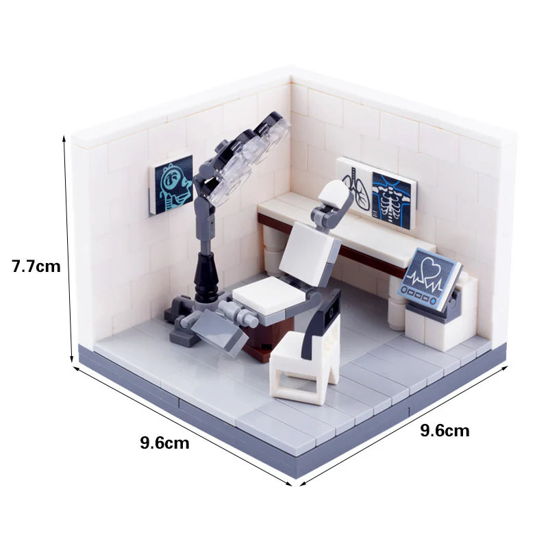 MOC City Scene Bathroom Architecture Doctor Wedding - Image 4