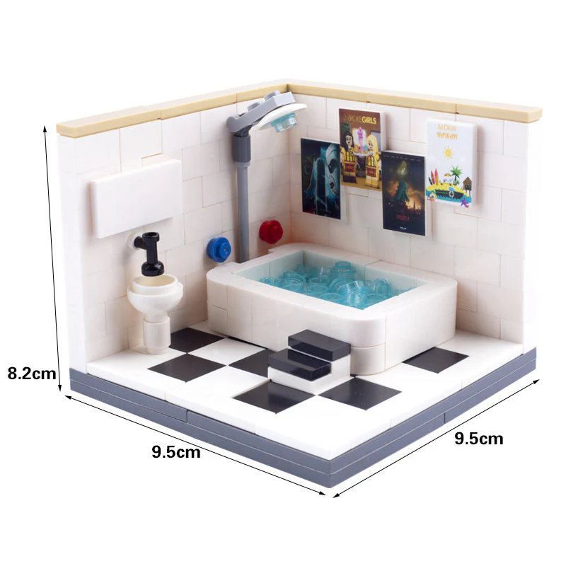 MOC City Scene Bathroom Architecture Doctor Wedding - Image 7