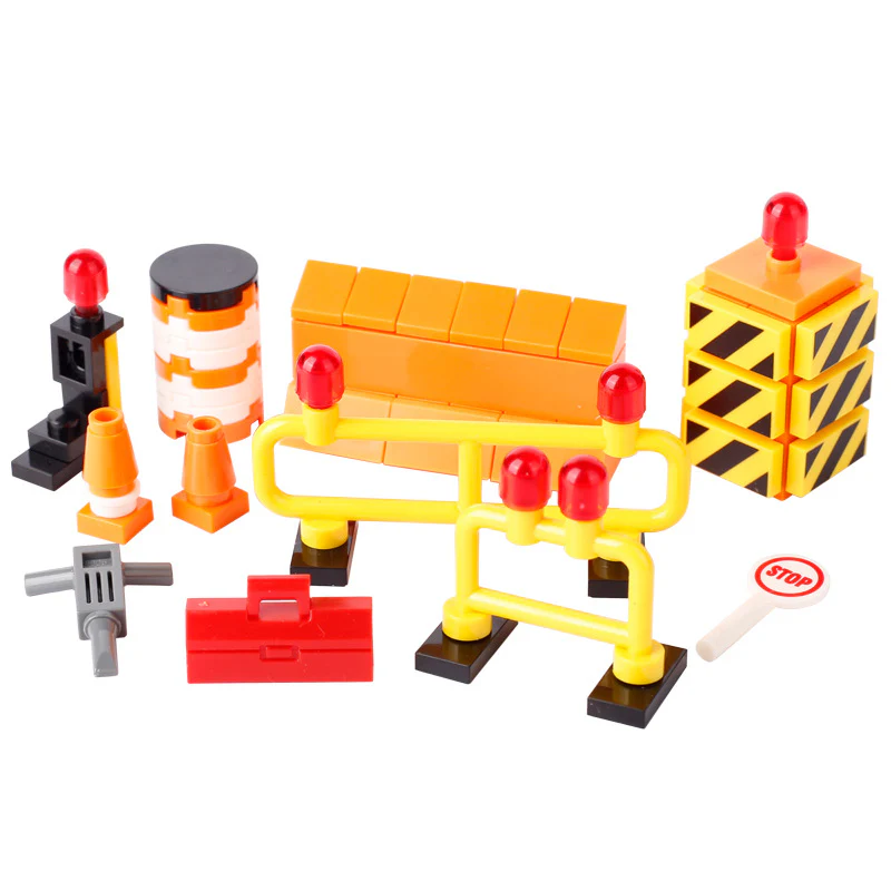 MOC City Street View Vehicle Road Traffic Obstacles - Image 2