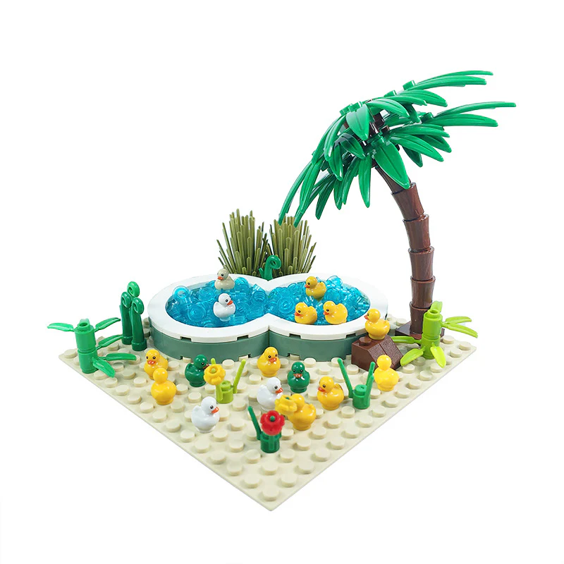 MOC duck shed duck pool duck lotus pond - Image 4