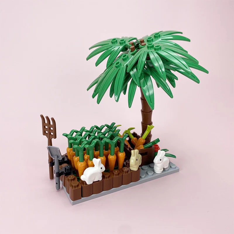 MOC farm scene rabbit radish field - Image 5