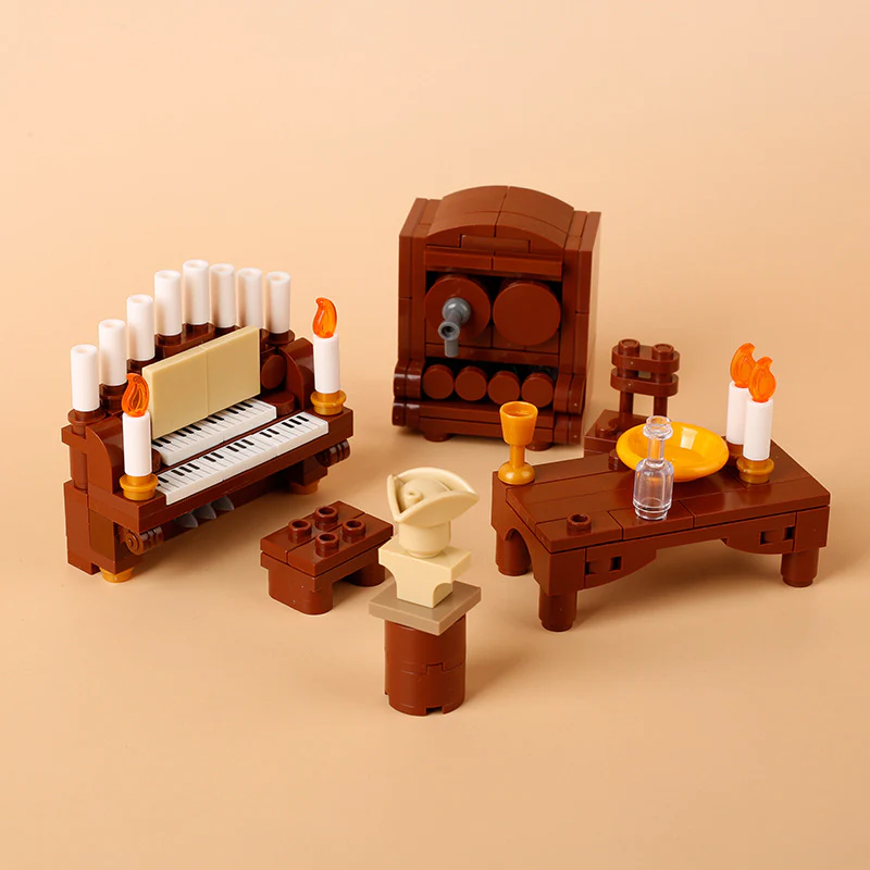 MOC furniture bedroom dining room kitchen oven - Image 3