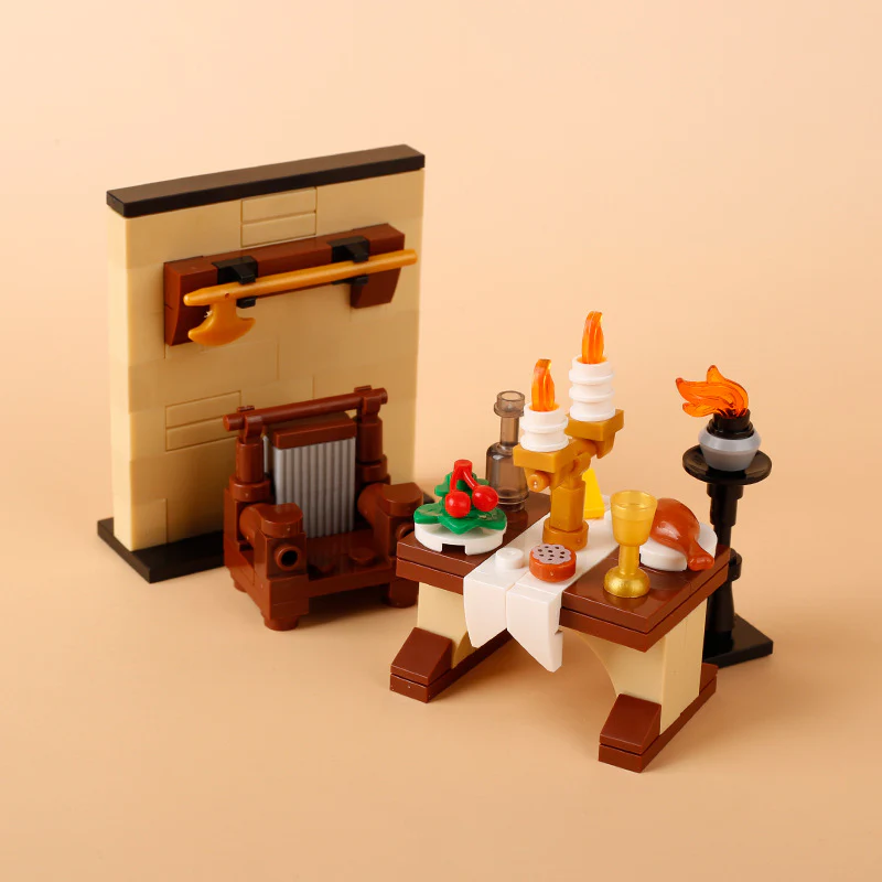 MOC furniture bedroom dining room kitchen oven - Image 5