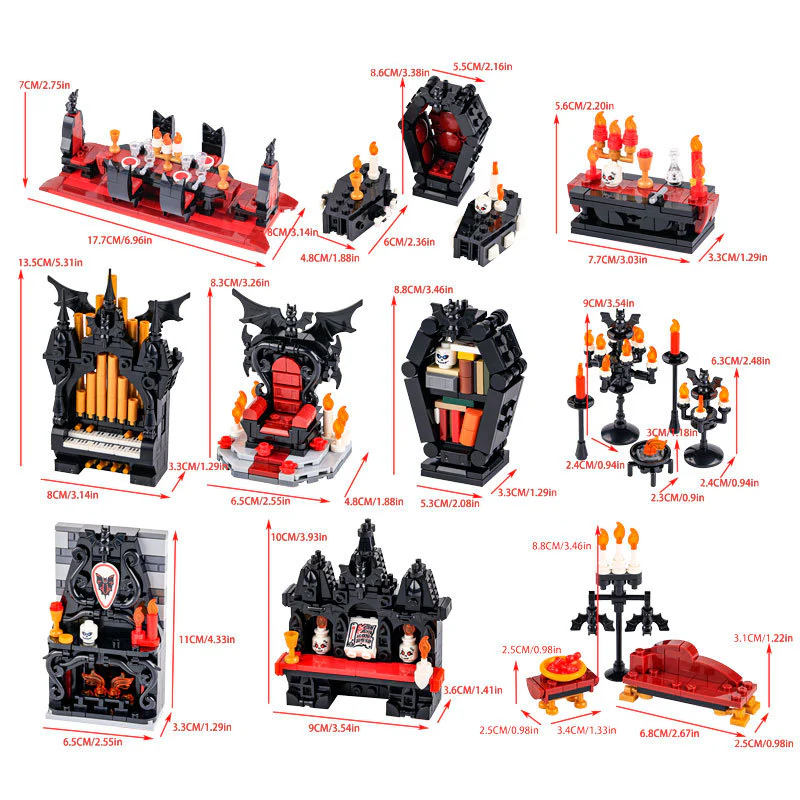 MOC Halloween Medieval Vampire Throne - Image 2