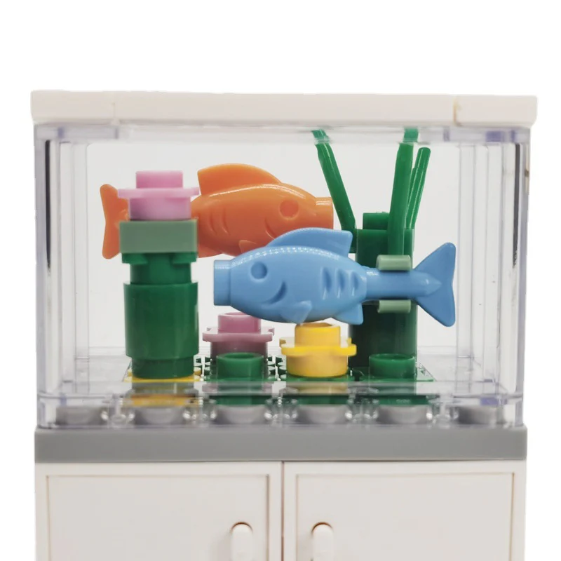 MOC Indoor scene accessories fish tank - Image 3