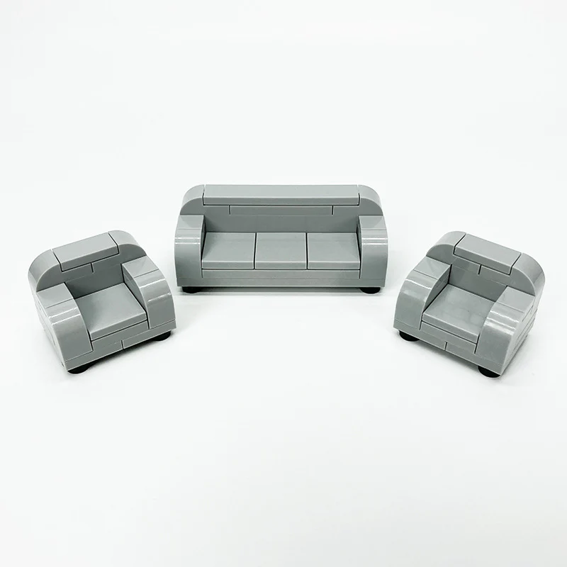 MOC Indoor scene accessories sofa TV - Image 4