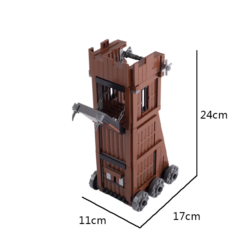 MOC medieval ancient Rome military siege hammer arrow tower sentry post mini accessories - Image 11