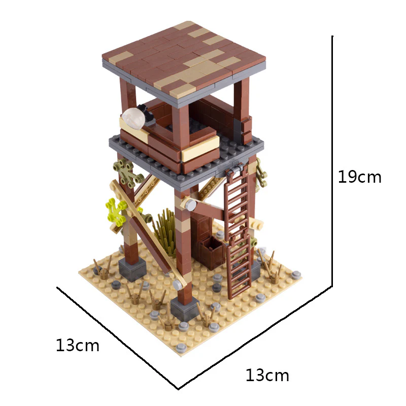 MOC medieval ancient Rome military siege hammer arrow tower sentry post mini accessories - Image 15