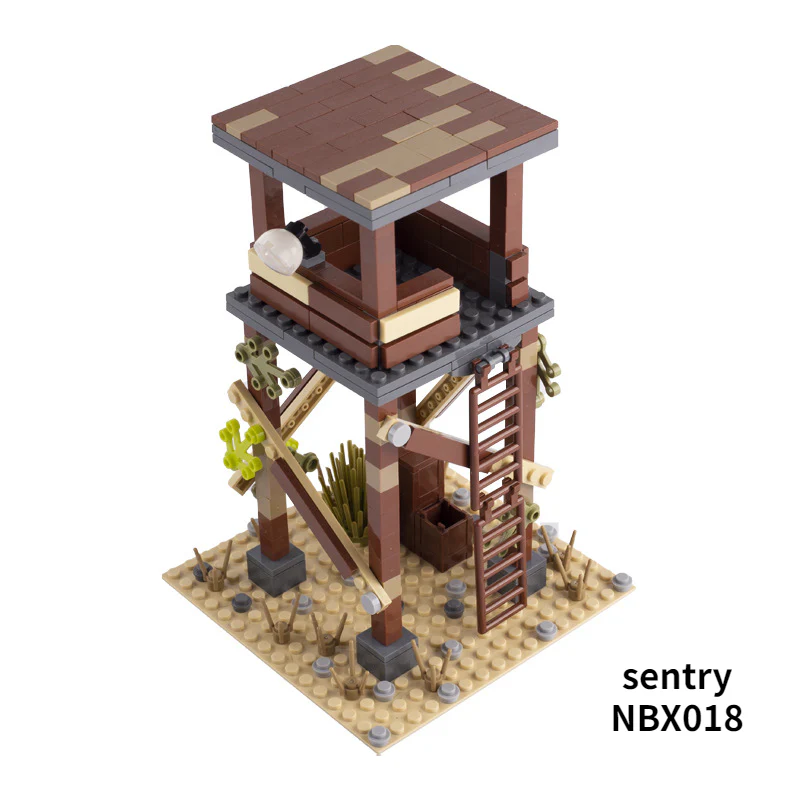 MOC medieval ancient Rome military siege hammer arrow tower sentry post mini accessories - Image 6