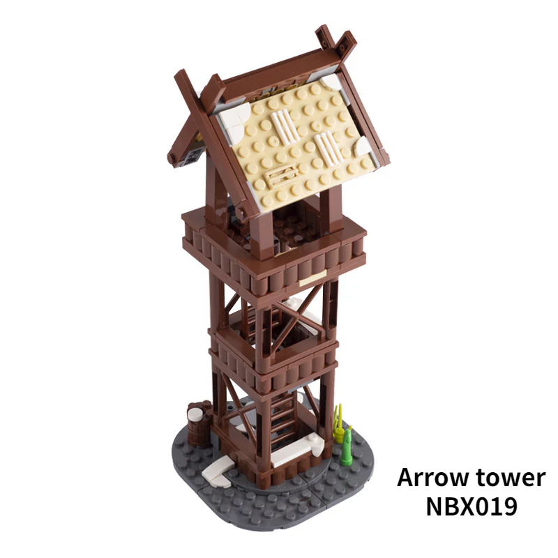 MOC medieval ancient Rome military siege hammer arrow tower sentry post mini accessories - Image 7
