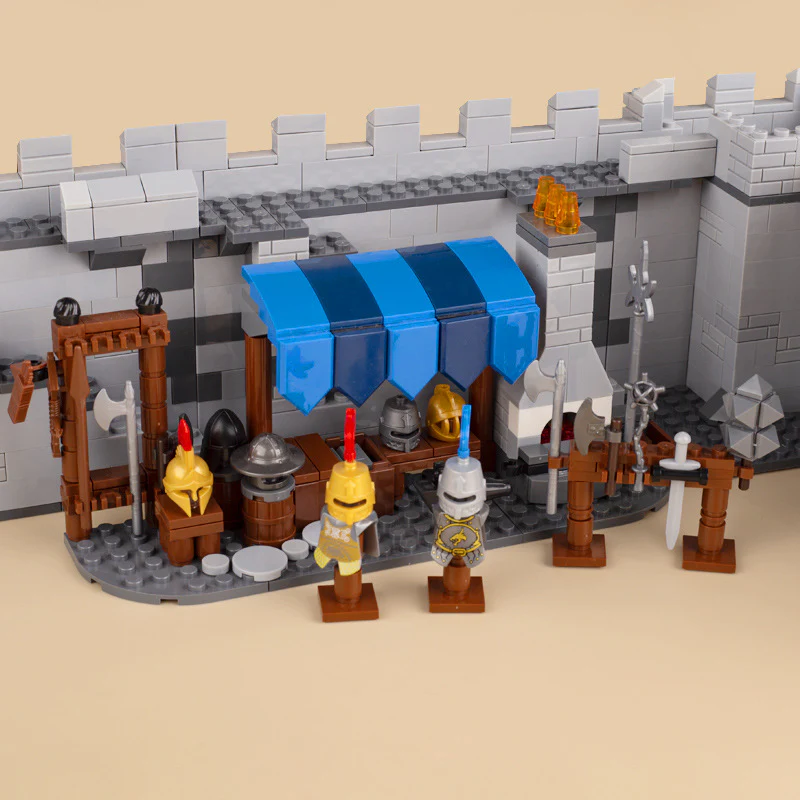 MOC Medieval castle military scene roman soldier minifigure siege weapon - Image 3