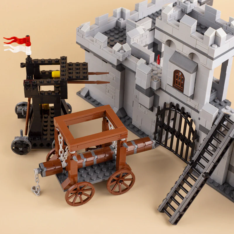 MOC Medieval castle military scene roman soldier minifigure siege weapon - Image 4