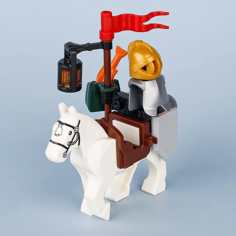 MOC Medieval Castle Transport Ox-Horse Wagons - Image 15