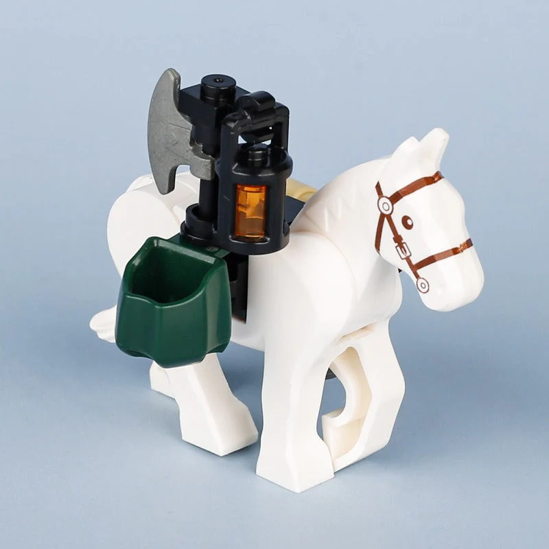 MOC Medieval Castle Transport Ox-Horse Wagons - Image 16