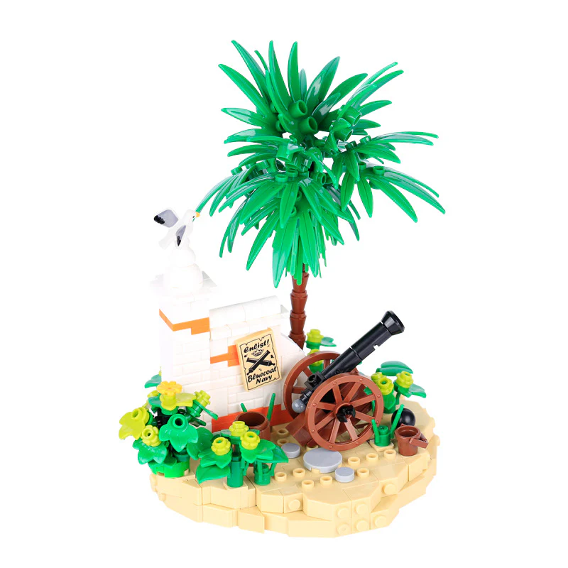 MOC Medieval Island Scene Military Pirate - Image 3