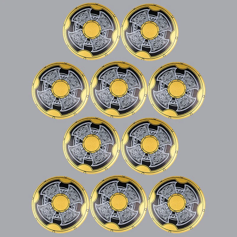 MOC medieval military castle knight soldier helmet weapon shield - Image 10