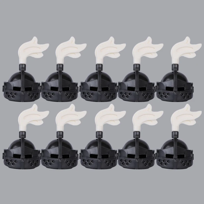 MOC medieval military castle knight soldier helmet weapon shield - Image 12