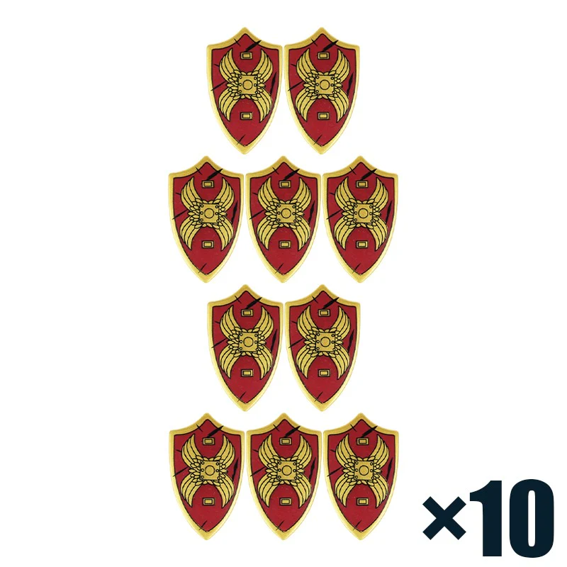 MOC medieval military castle knight soldier helmet weapon shield - Image 18
