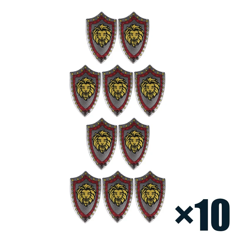 MOC medieval military castle knight soldier helmet weapon shield - Image 21