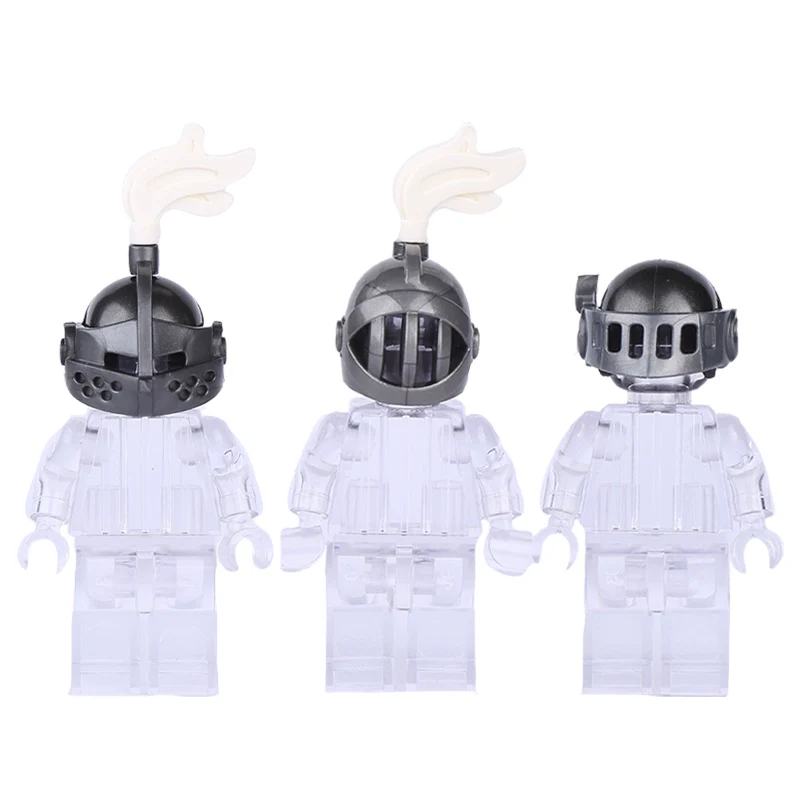 MOC medieval military castle knight soldier helmet weapon shield - Image 3