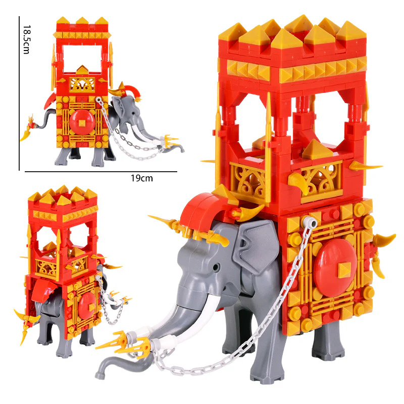 MOC Middle Ages Ancient Rome Series Chariots Chariots War Elephants Building Block Toys minifigures - Image 3