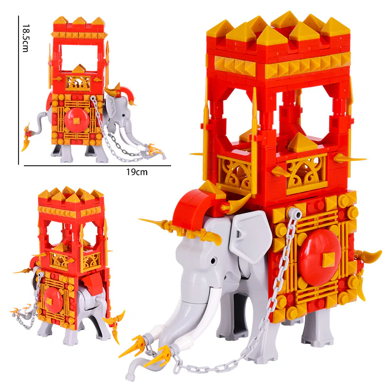 MOC Middle Ages Ancient Rome Series Chariots Chariots War Elephants Building Block Toys minifigures - Image 4