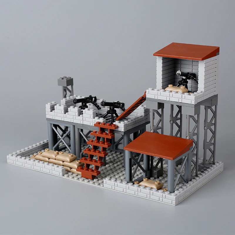 MOC military base building, guard post, watchtower, on duty. - Image 3