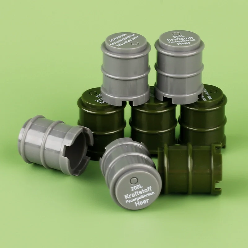 MOC Military Gasoline Tank Drum 5pcs - Image 6