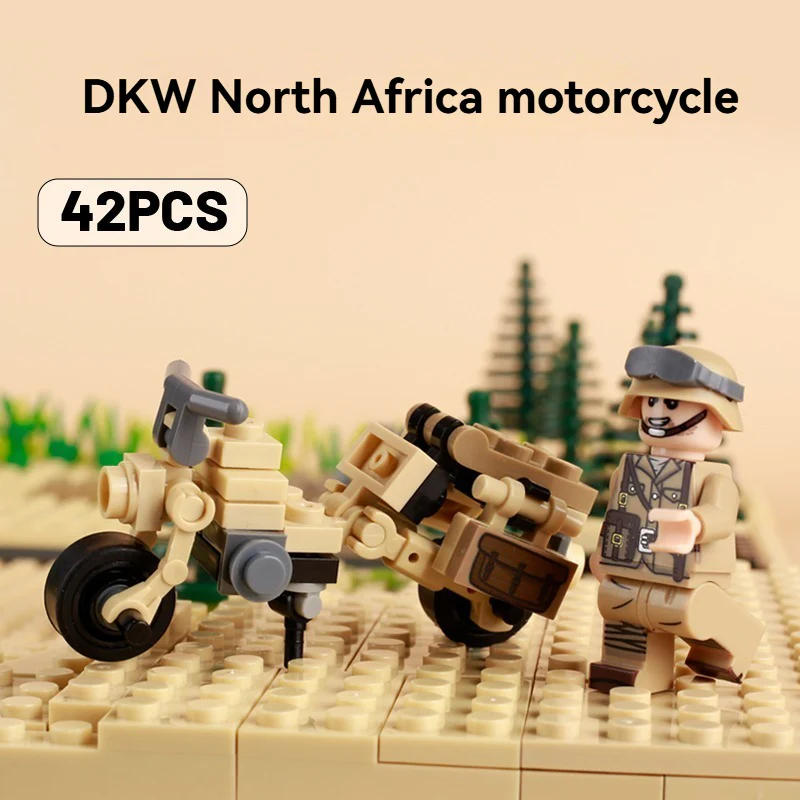 MOC Military North Africa DKW Motorcycle - Image 6