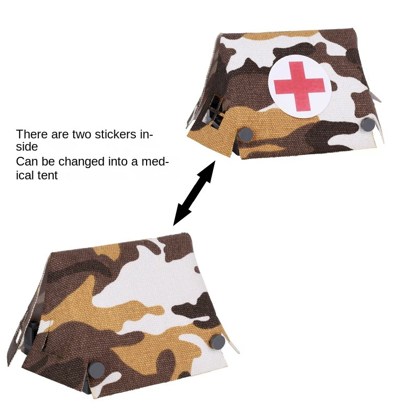 MOC military soldiers camouflage spots big tent Minifigure Weapon Accessories - Image 4