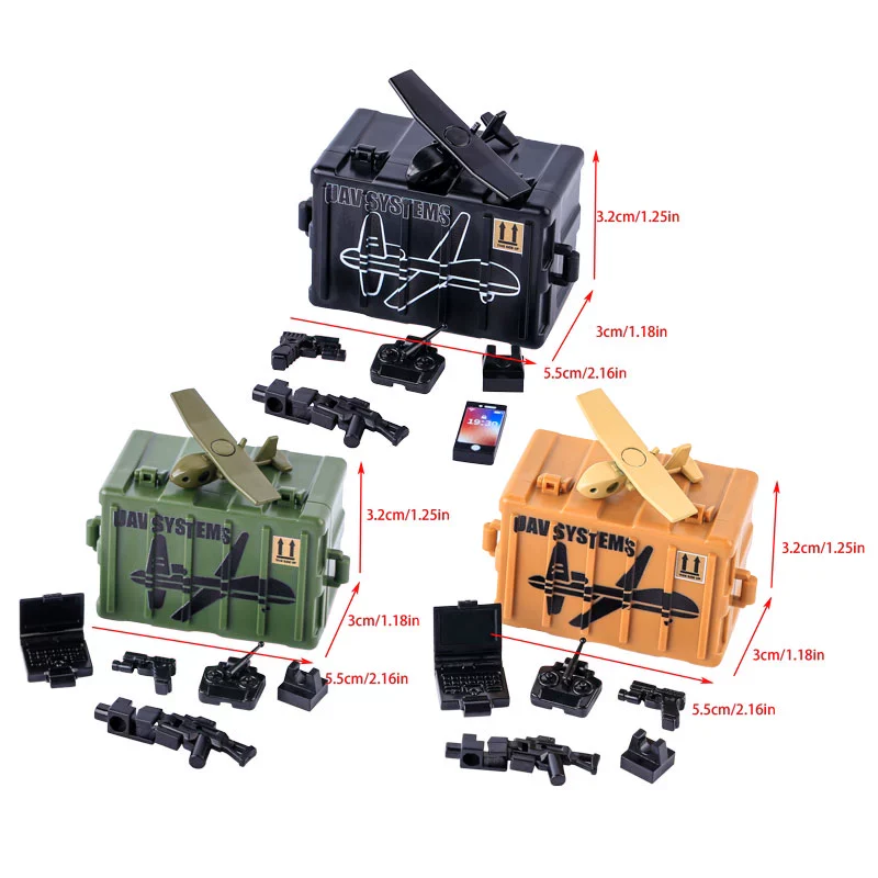 MOC Military Special Soldier Weapon Box UAV Computer - Image 4