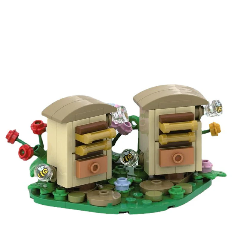 MOC mini street scene scene fountain bonfire notice board - Image 5