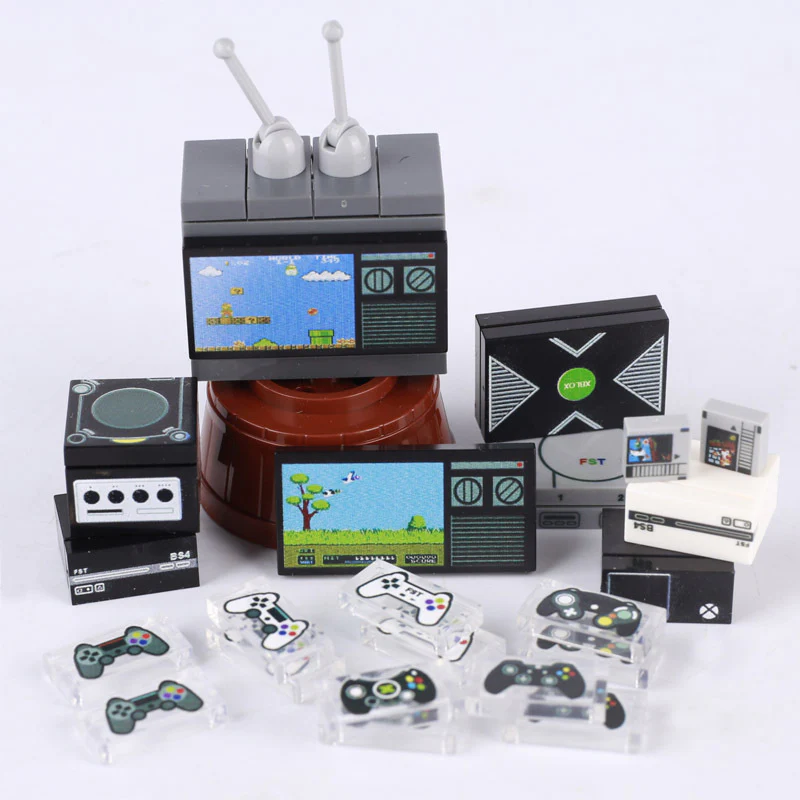 MOC Mini TV Game Console Minifigure Accessories - Image 2