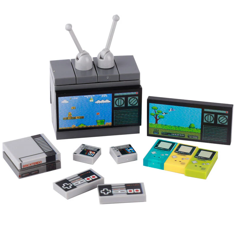 MOC Mini TV Game Console Minifigure Accessories - Image 3