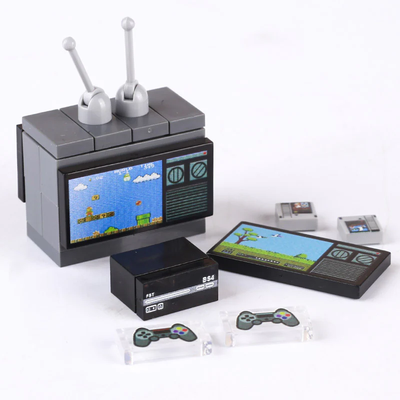 MOC Mini TV Game Console Minifigure Accessories - Image 6