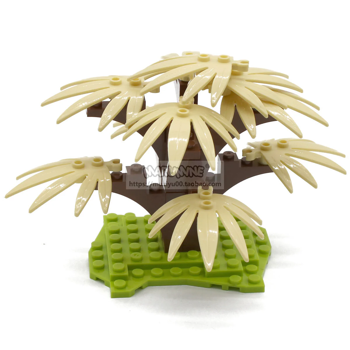 MOC scene plants 21PCS palm tree accessories including base plate 30239 - Image 7