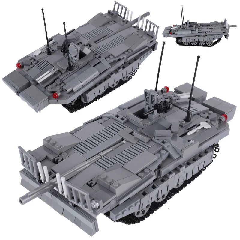 MOC World War II German half-track armored vehicle, North African Tiger tank, military model. - Image 5