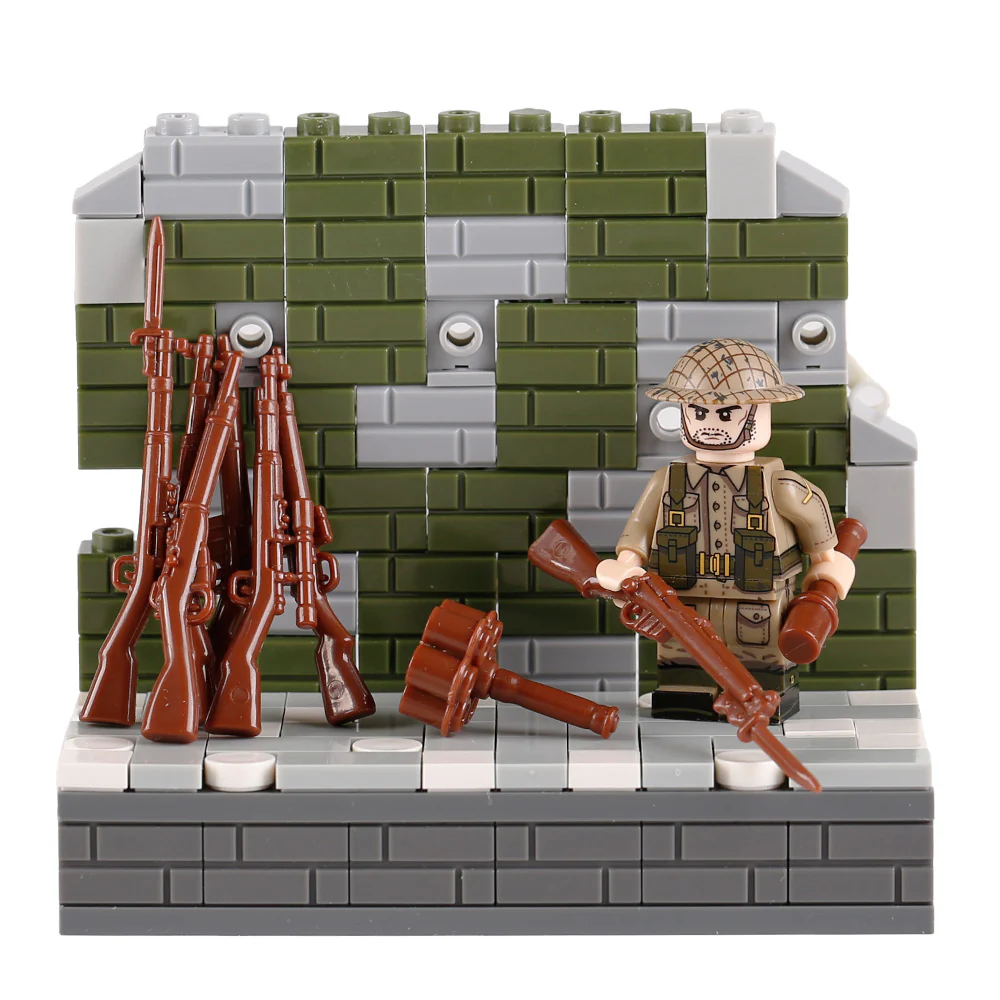 MOC World War II military building blocks weapons German soldiers Soviet US Army 10PCS - Image 2