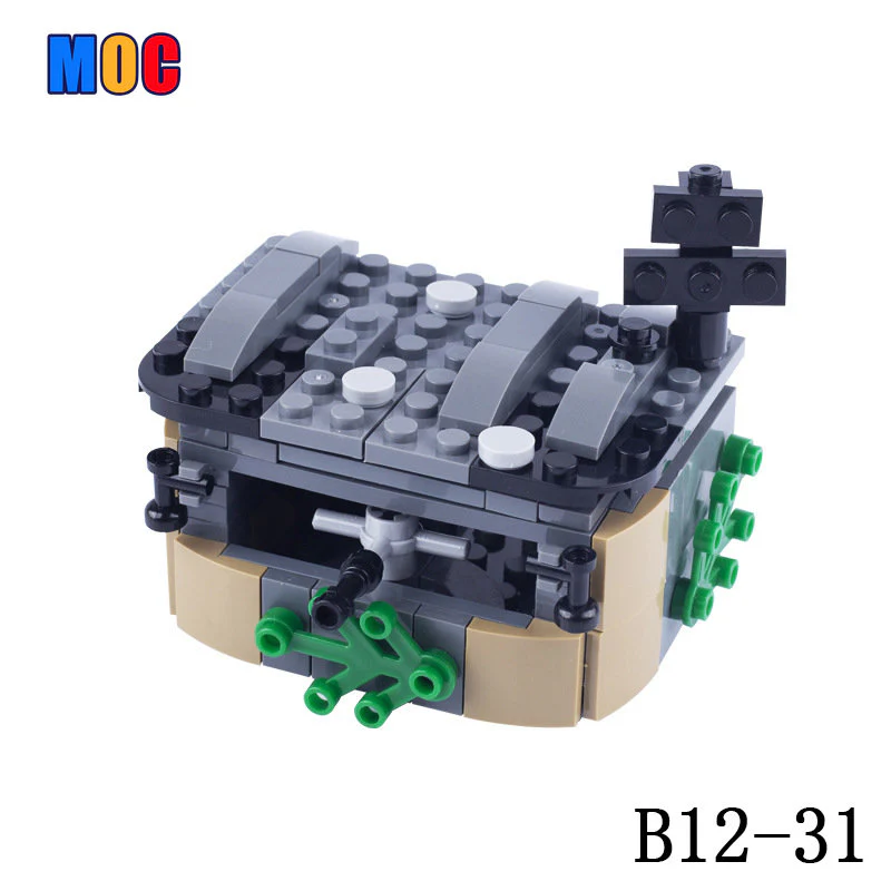 MOC WW2 Military Rocket Watchtower Sentry Bunker - Image 8