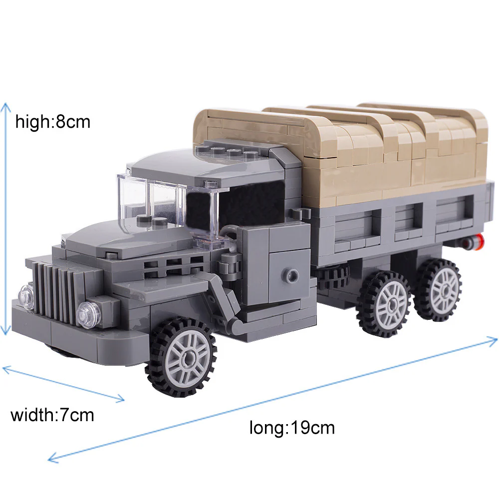 MOC WWII US Army Dodge Truck Troop Carrier Military - Image 2