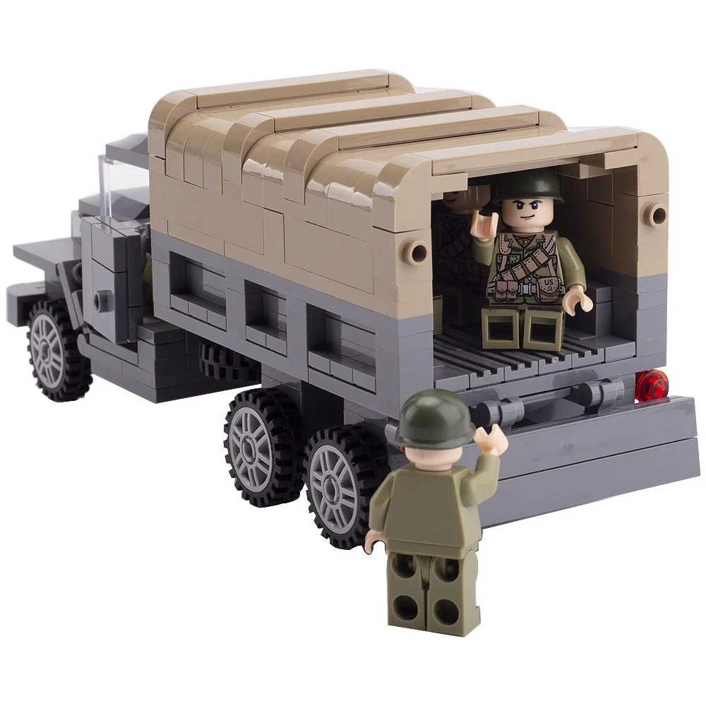 MOC WWII US Army Dodge Truck Troop Carrier Military - Image 3