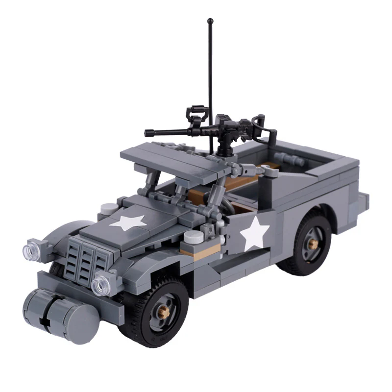 MOC WWII US Military M3A1 Reconnaissance Armored Vehicle - Image 2