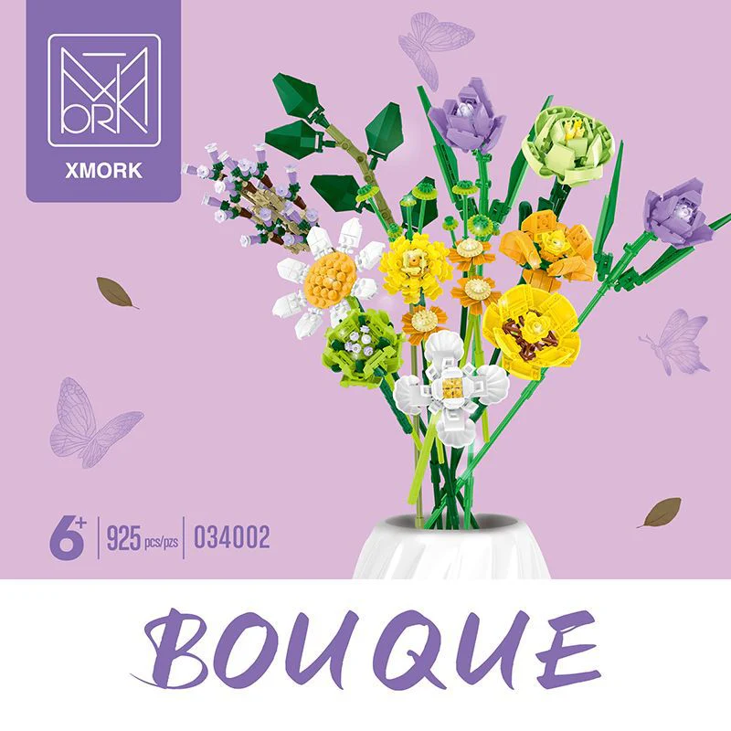XMORK 034001/ 034004 Flower Building Blocks Bouquet - Image 3
