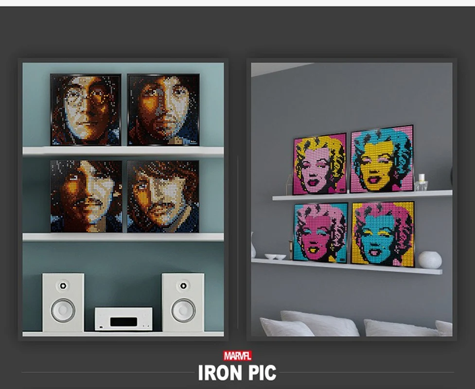 3406pcs Mosaic Portrait: Iron man - Image 4