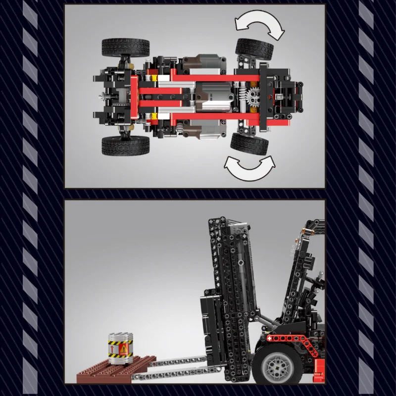 1768pcs Mouldking 13106S Custom Forklift Mk II - Image 3