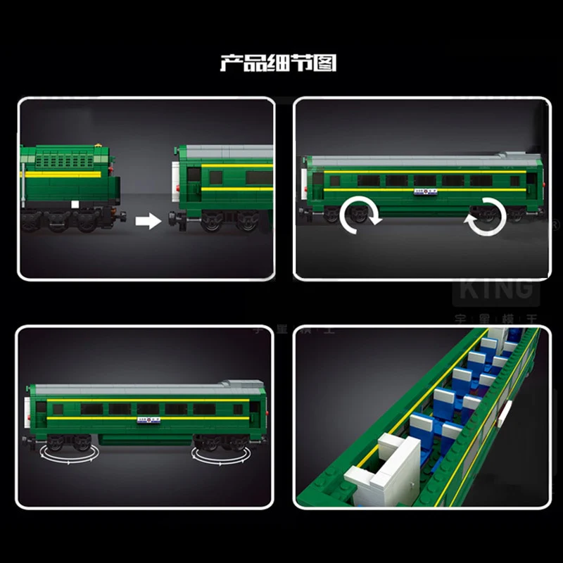 3095 PCS Mould King 12001 NJ2 Diesel Locomotives - Image 3