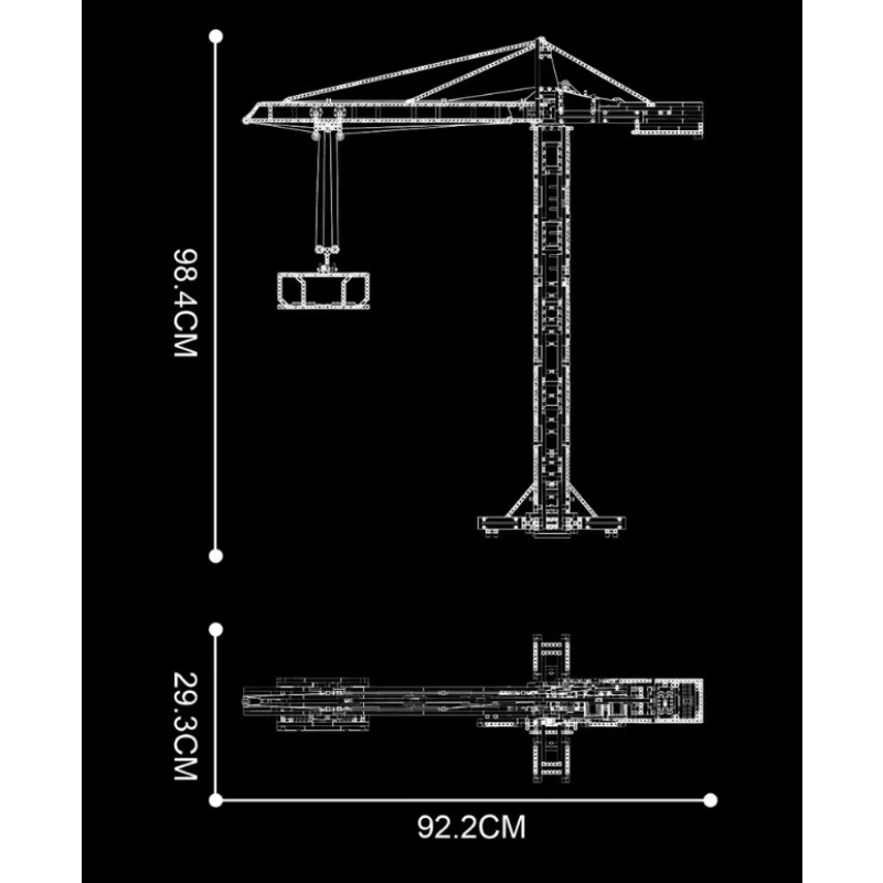 1797PCS 17004 MOULDKING  Tower Crane - Image 5